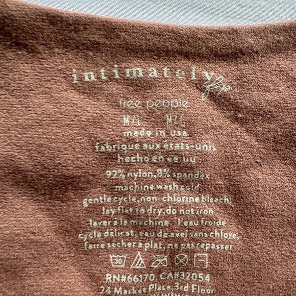 Free People Intimately Nude Seamless Tank Top Size M/L - Picture 4 of 5